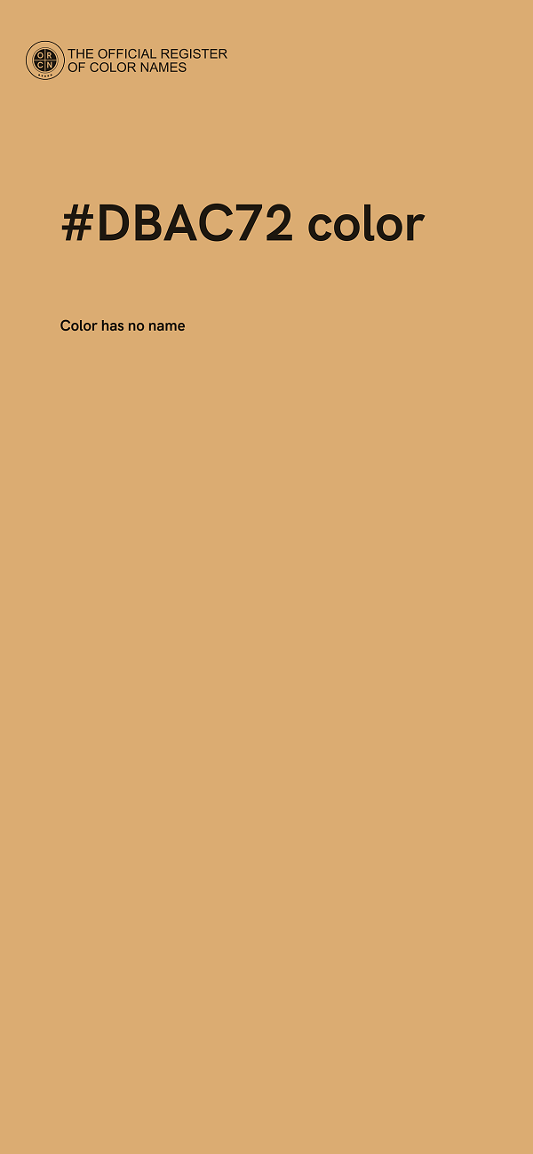 #DBAC72 color image