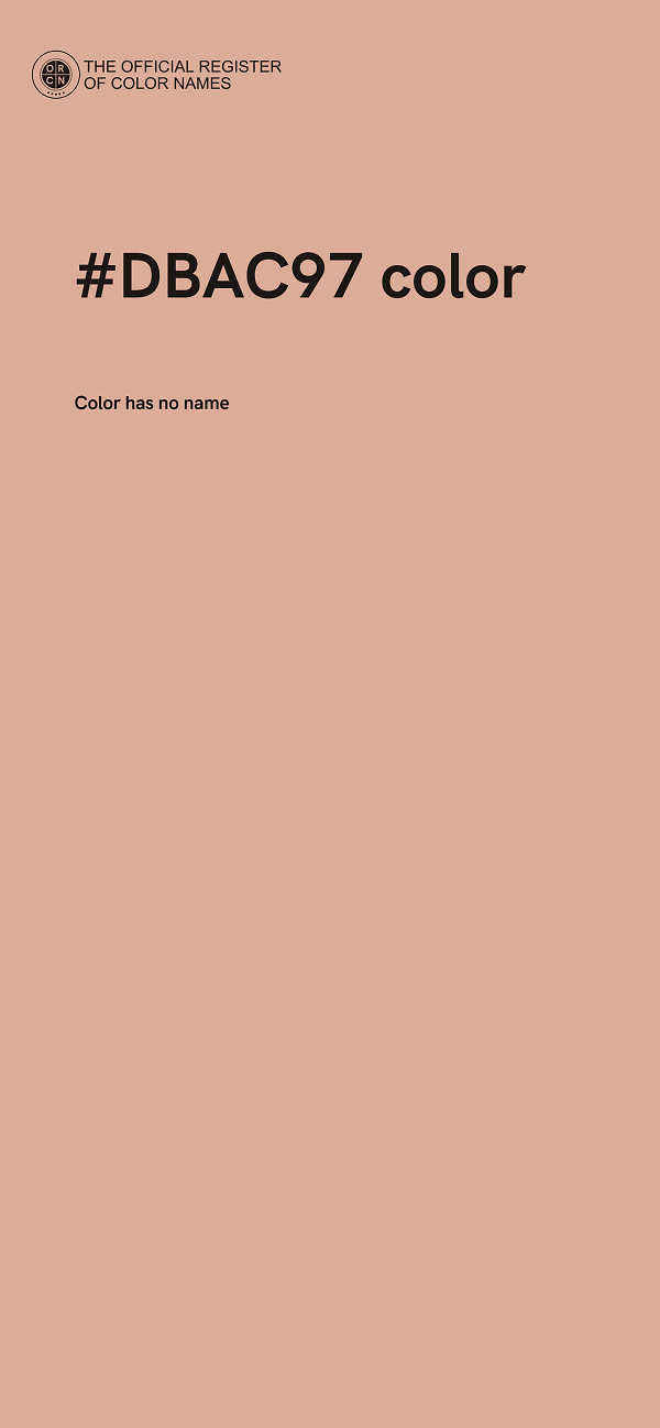 #DBAC97 color image