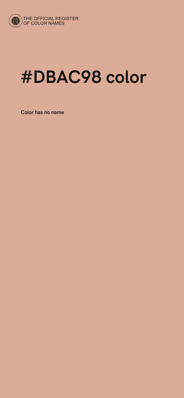 #DBAC98 color image
