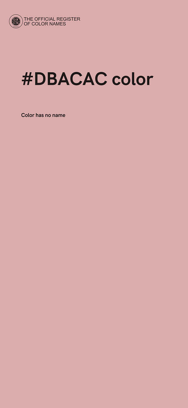 #DBACAC color image
