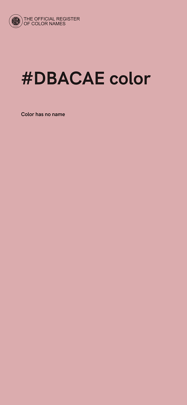 #DBACAE color image