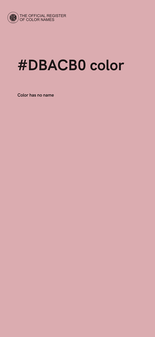 #DBACB0 color image