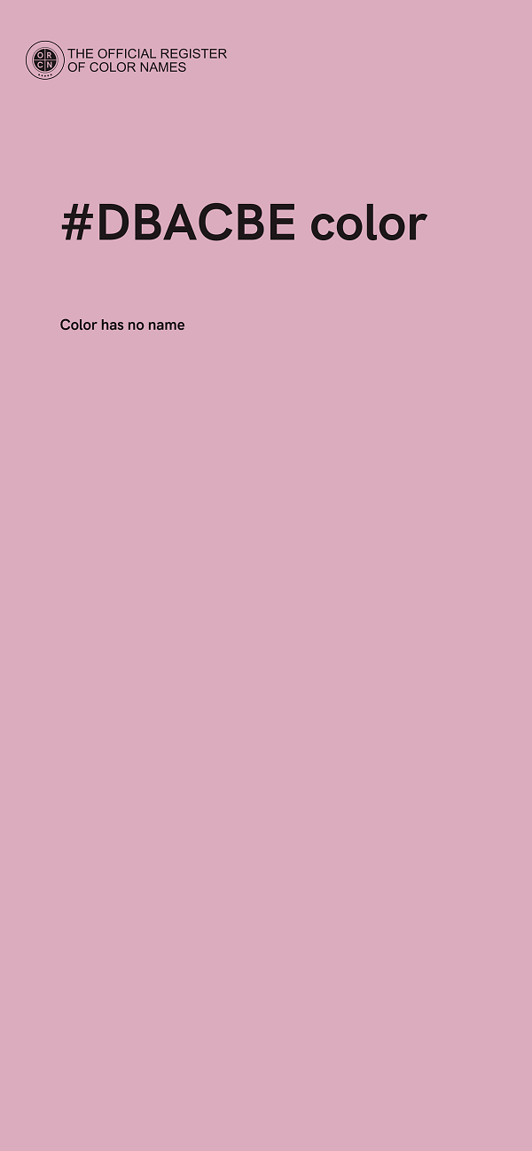 #DBACBE color image