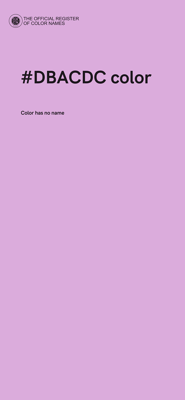 #DBACDC color image