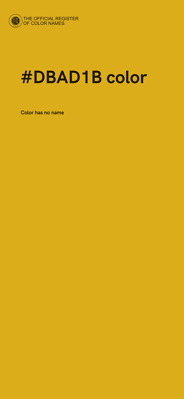 #DBAD1B color image