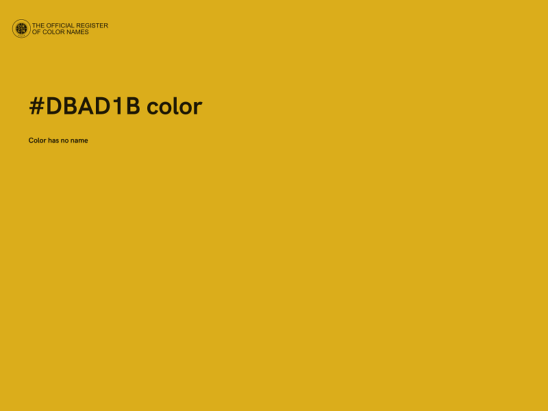 #DBAD1B color image