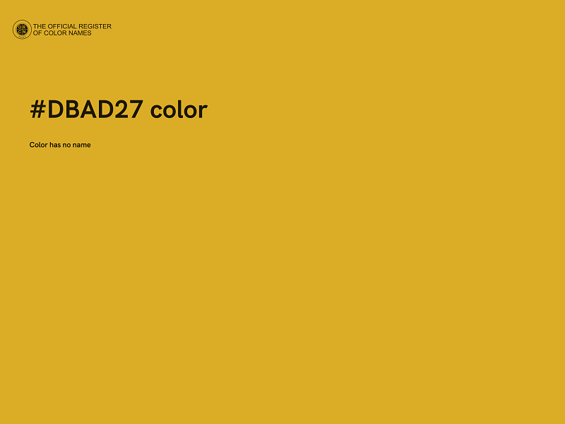 #DBAD27 color image