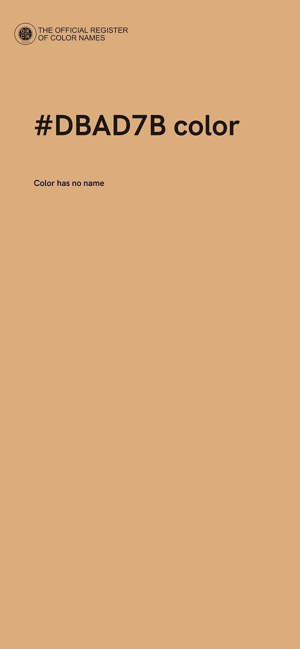 #DBAD7B color image