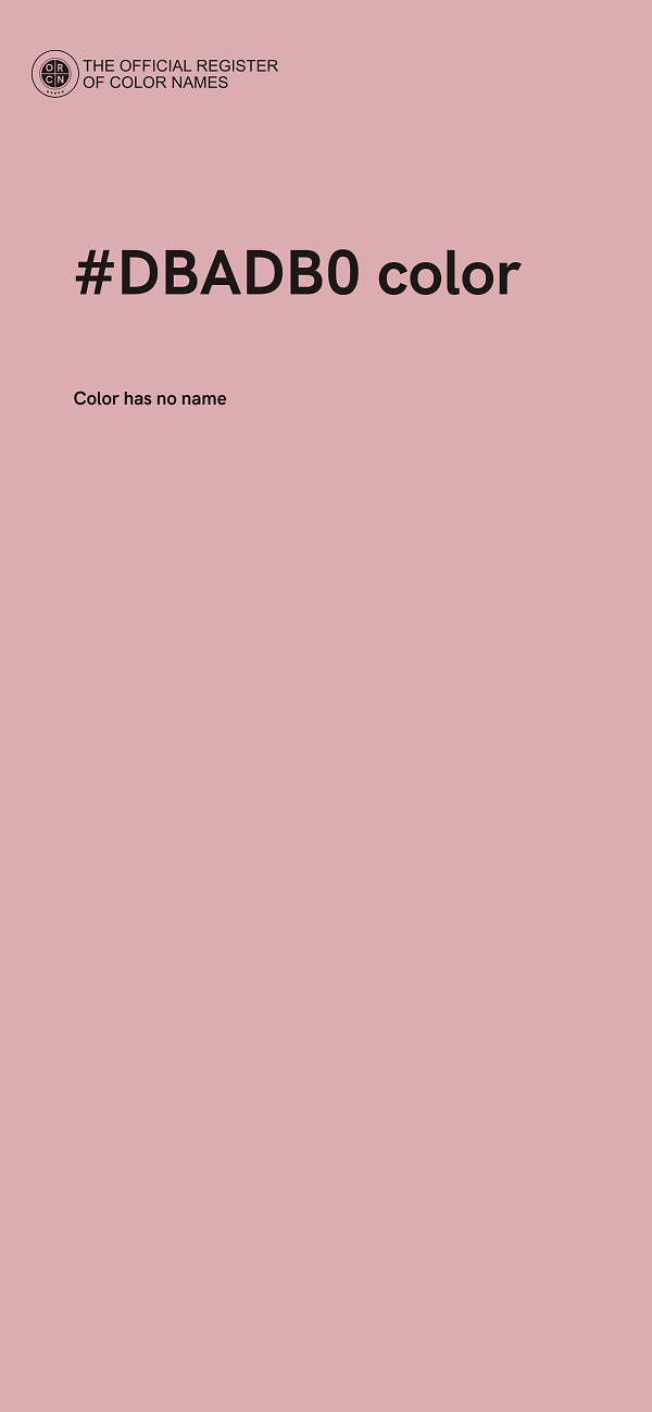 #DBADB0 color image