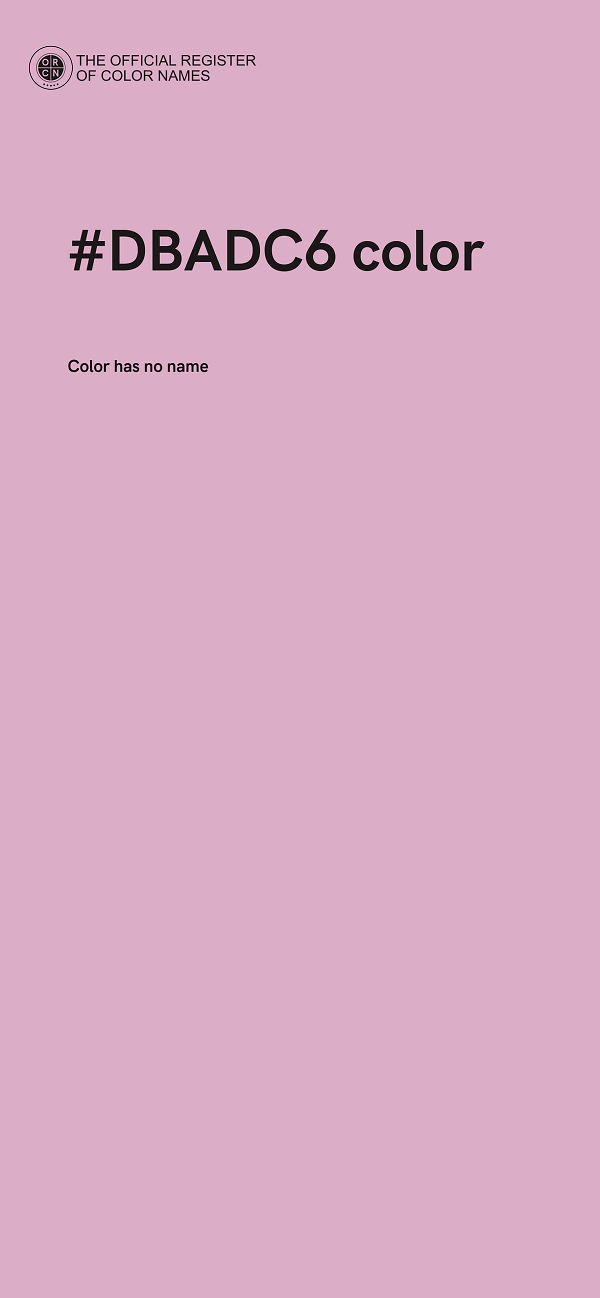 #DBADC6 color image