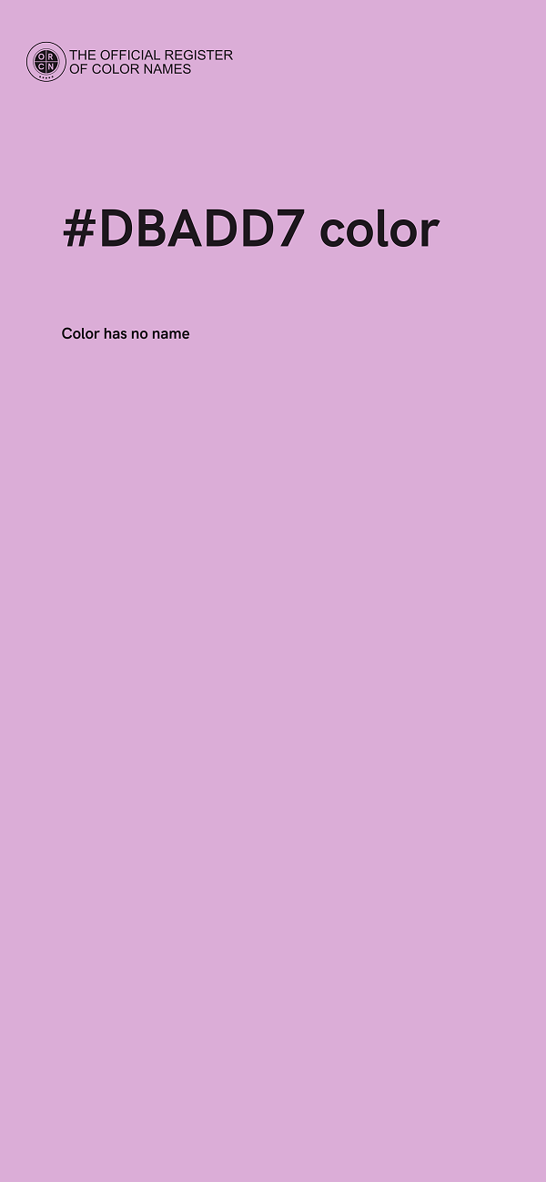#DBADD7 color image
