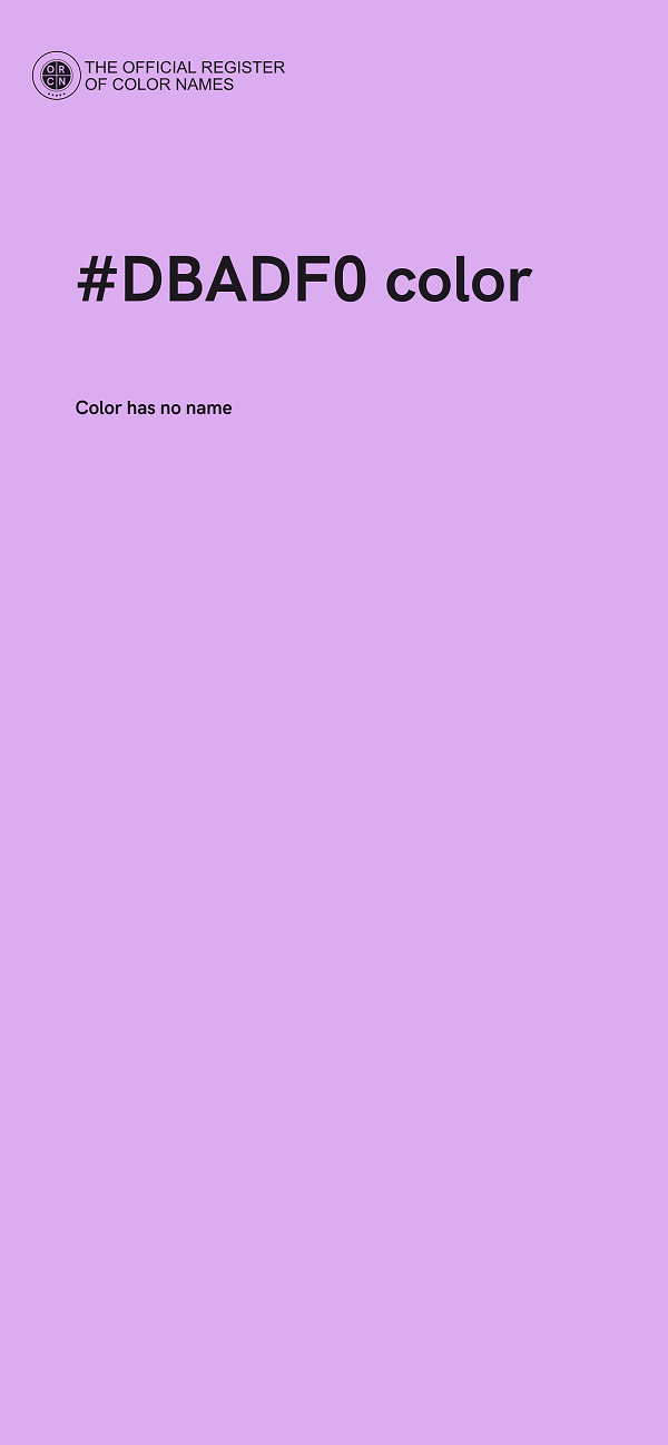 #DBADF0 color image