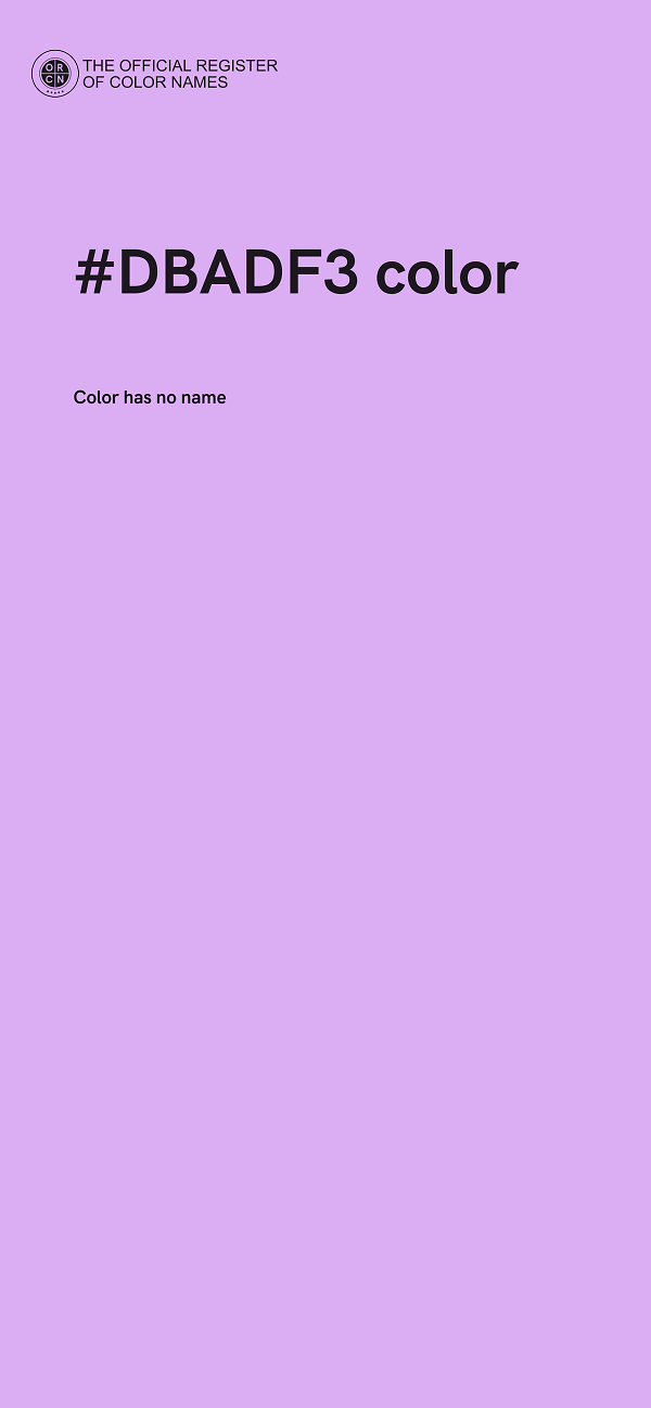 #DBADF3 color image