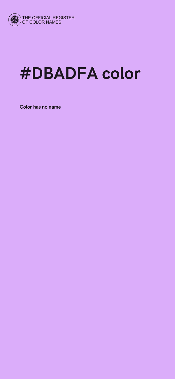 #DBADFA color image