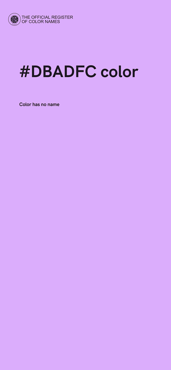 #DBADFC color image