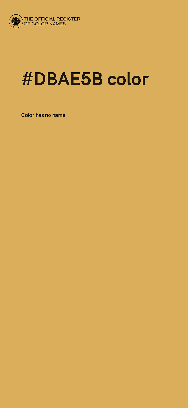 #DBAE5B color image