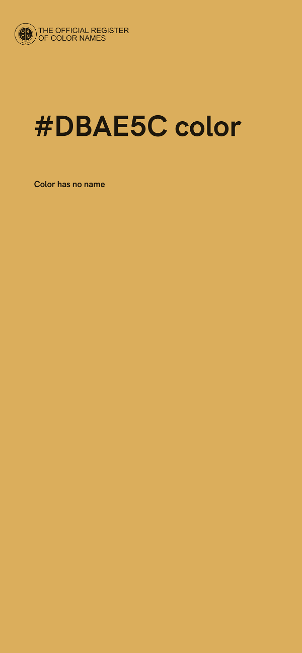 #DBAE5C color image