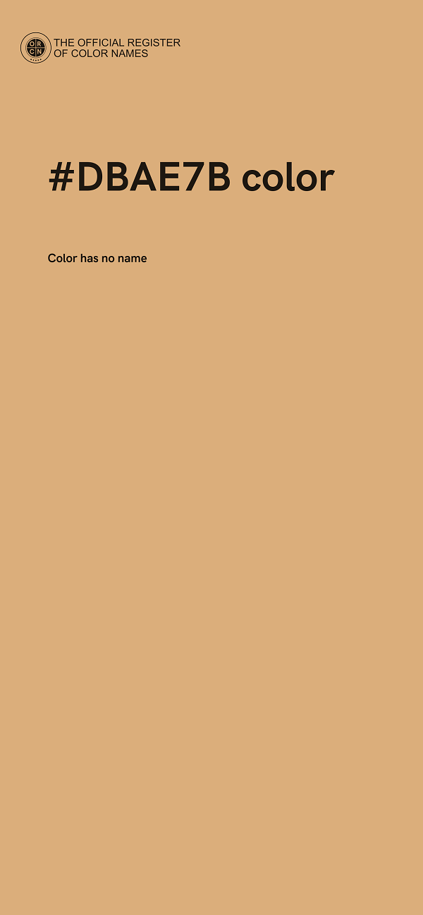 #DBAE7B color image