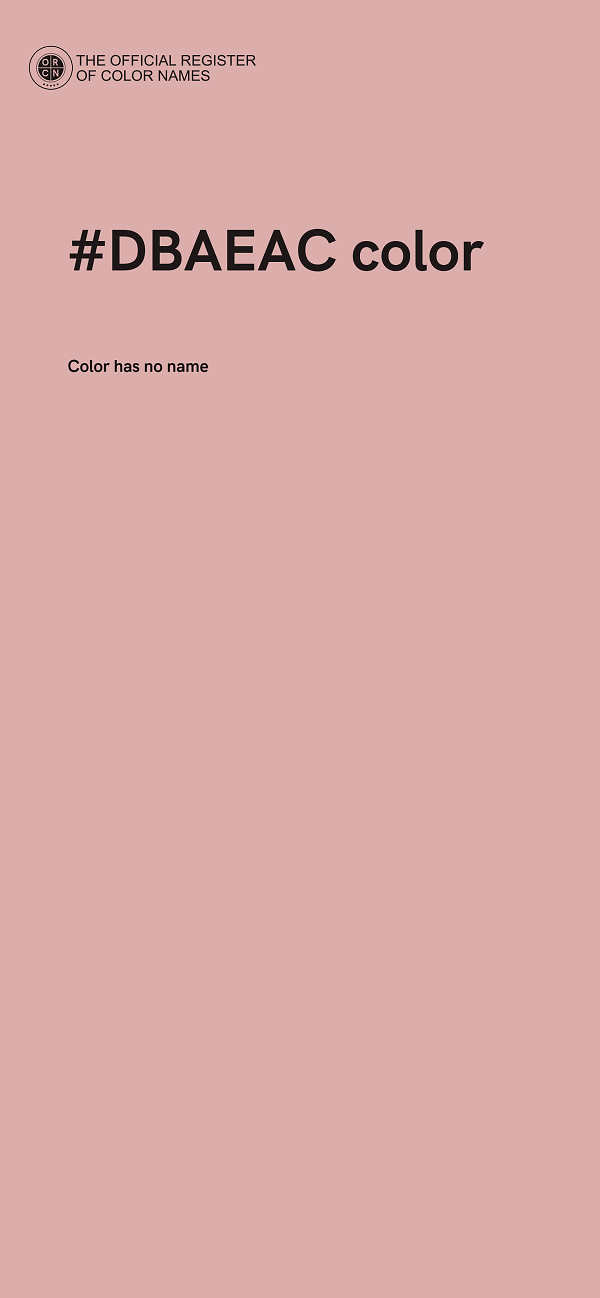 #DBAEAC color image