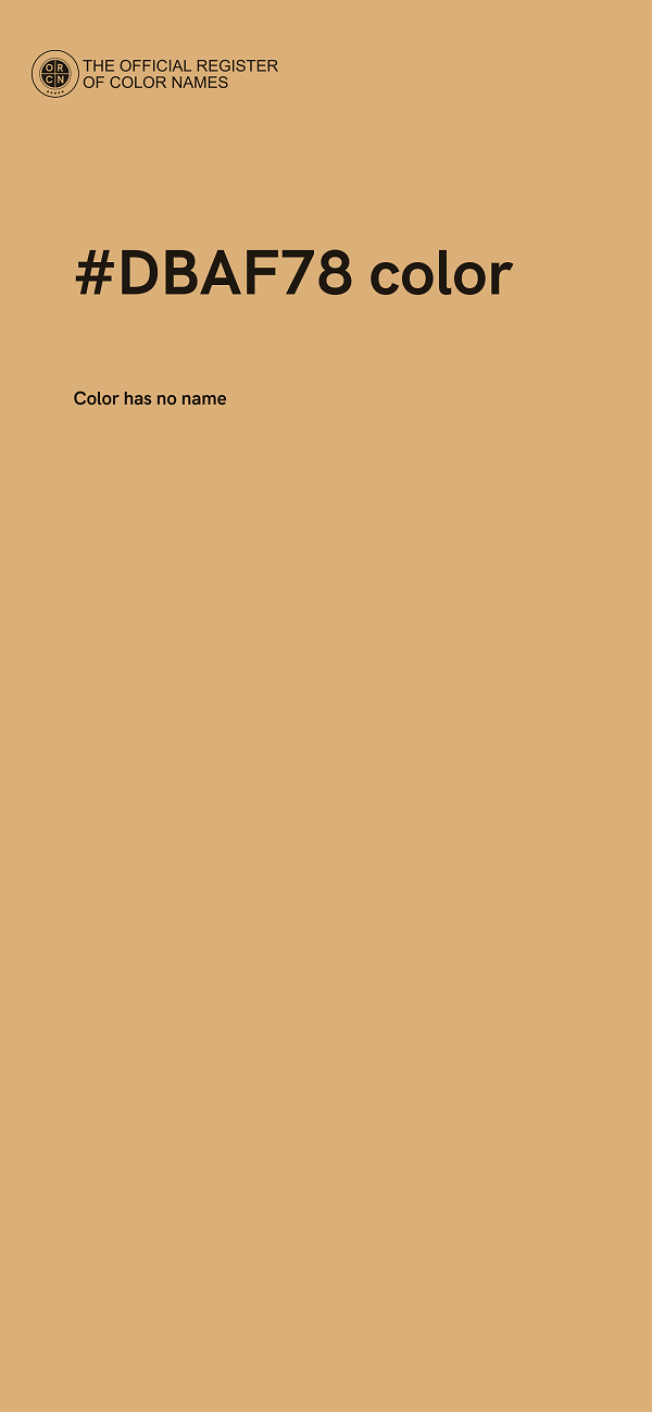 #DBAF78 color image