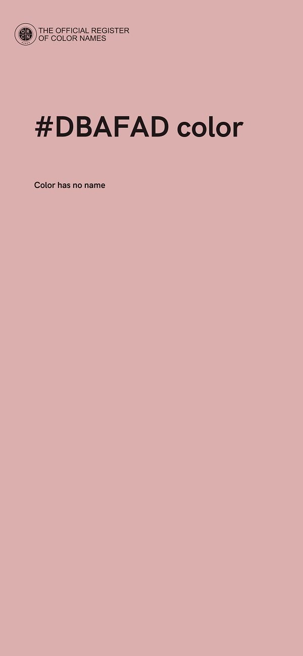 #DBAFAD color image