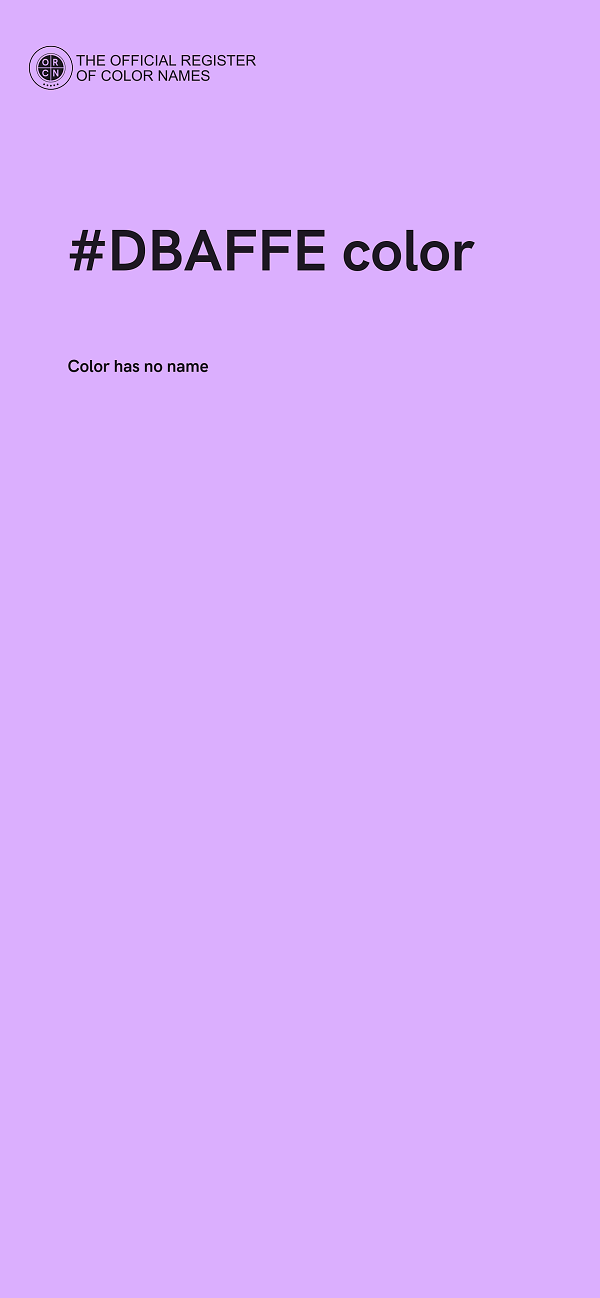 #DBAFFE color image