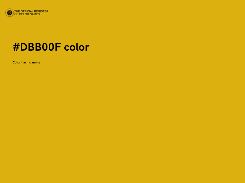 #DBB00F color image