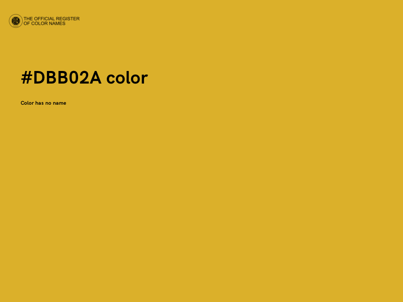 #DBB02A color image