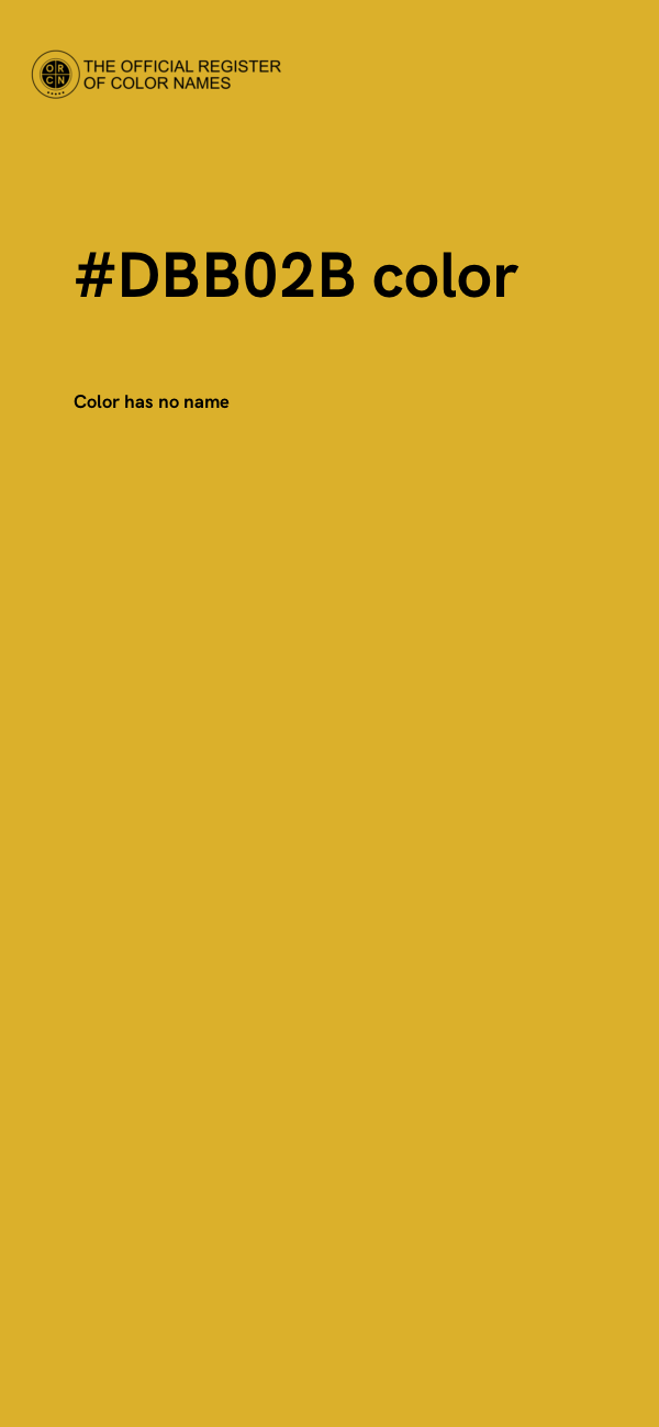 #DBB02B color image