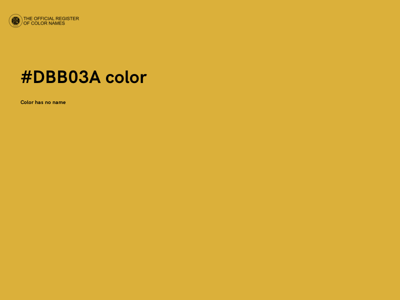 #DBB03A color image