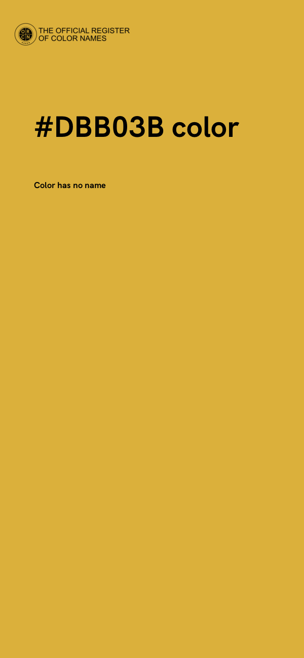 #DBB03B color image