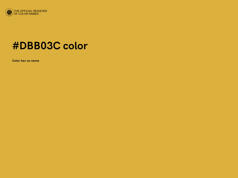 #DBB03C color image