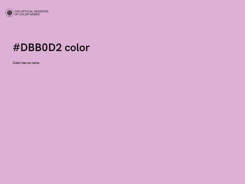 #DBB0D2 color image