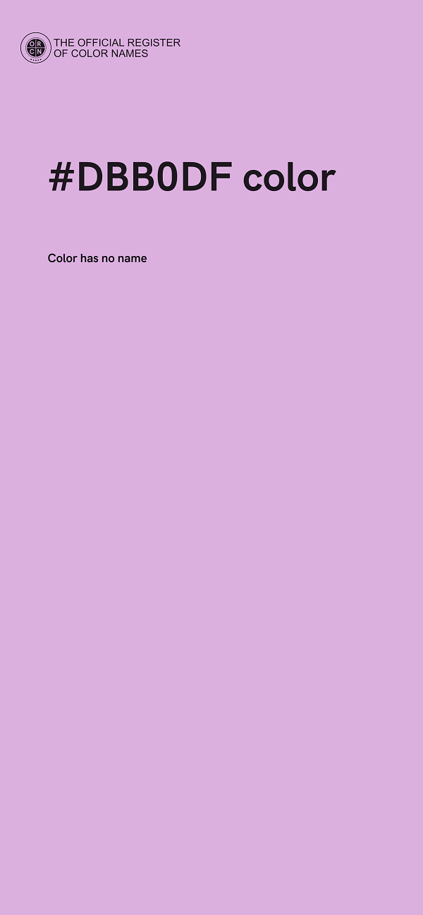 #DBB0DF color image