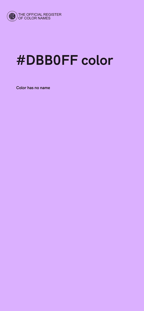 #DBB0FF color image