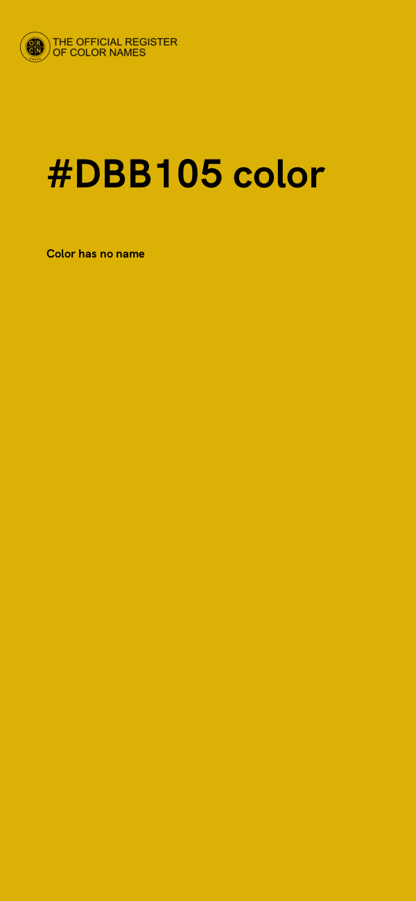 #DBB105 color image