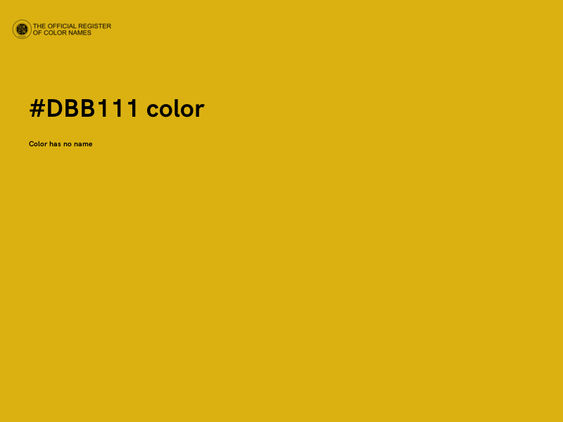 #DBB111 color image