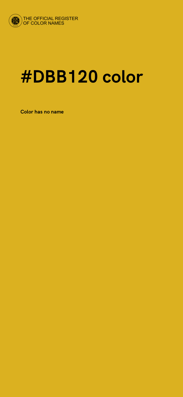 #DBB120 color image