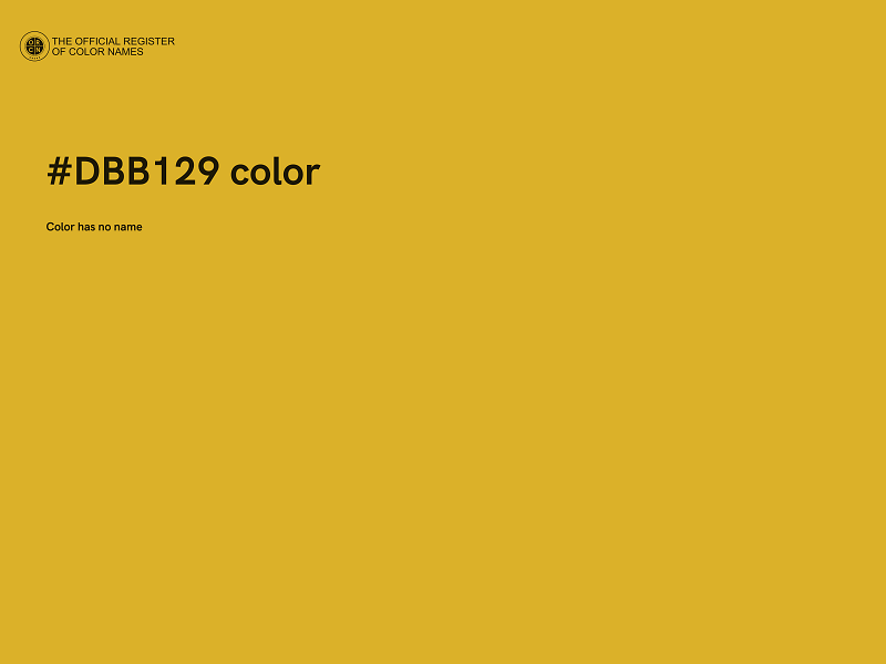 #DBB129 color image