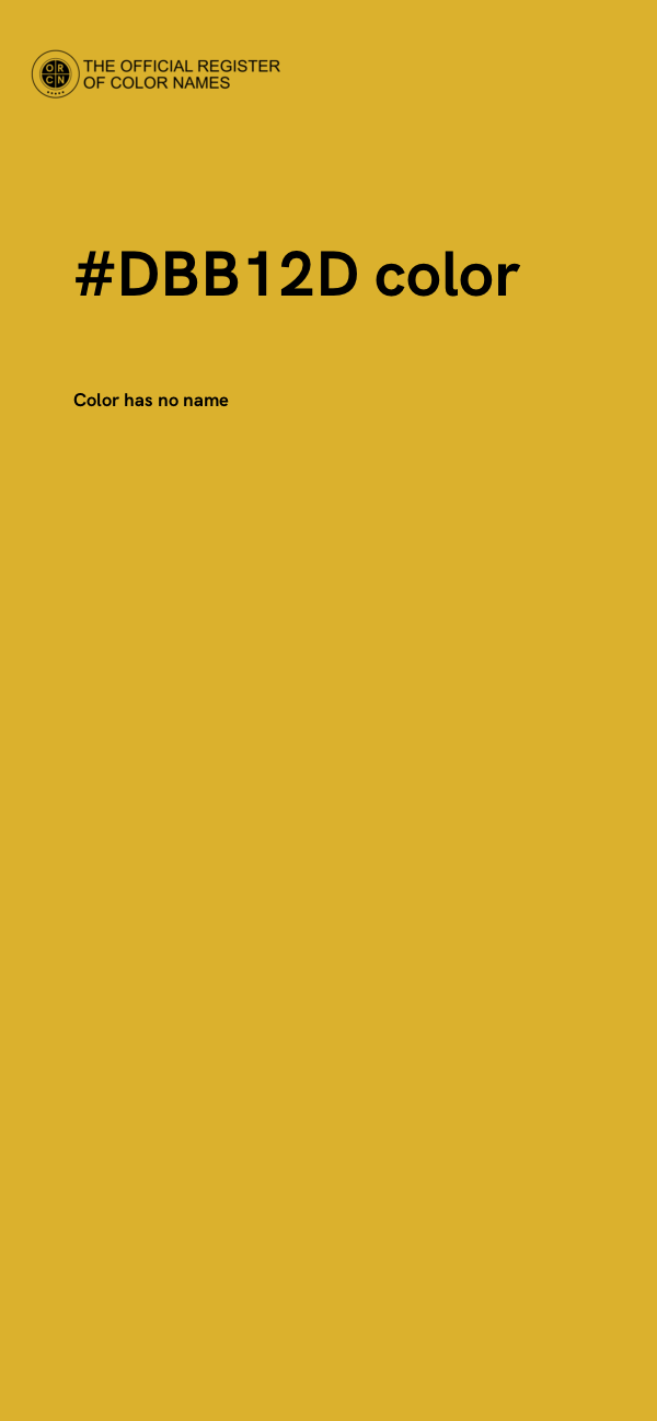 #DBB12D color image