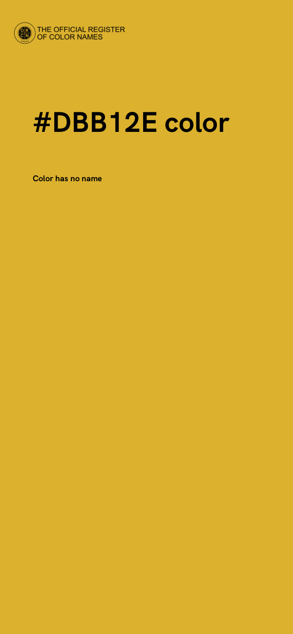 #DBB12E color image