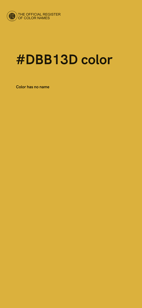 #DBB13D color image