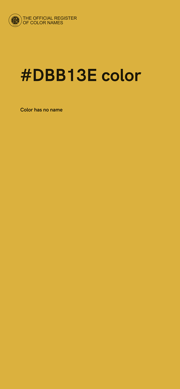 #DBB13E color image