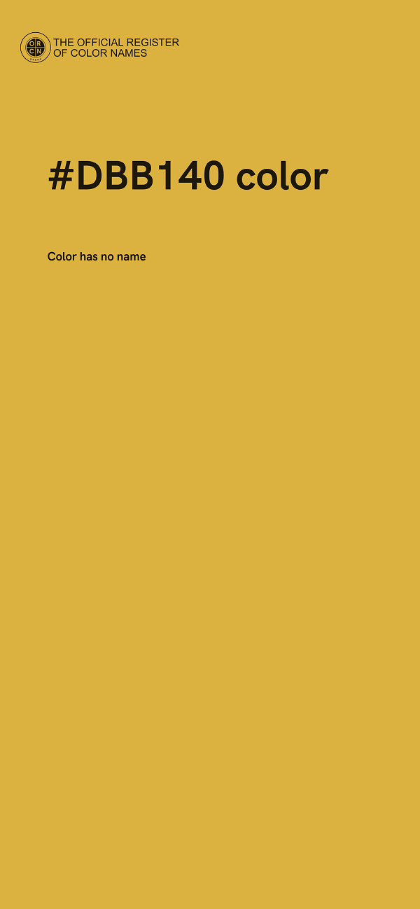 #DBB140 color image