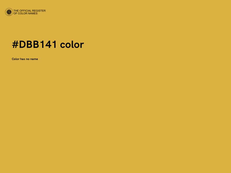 #DBB141 color image