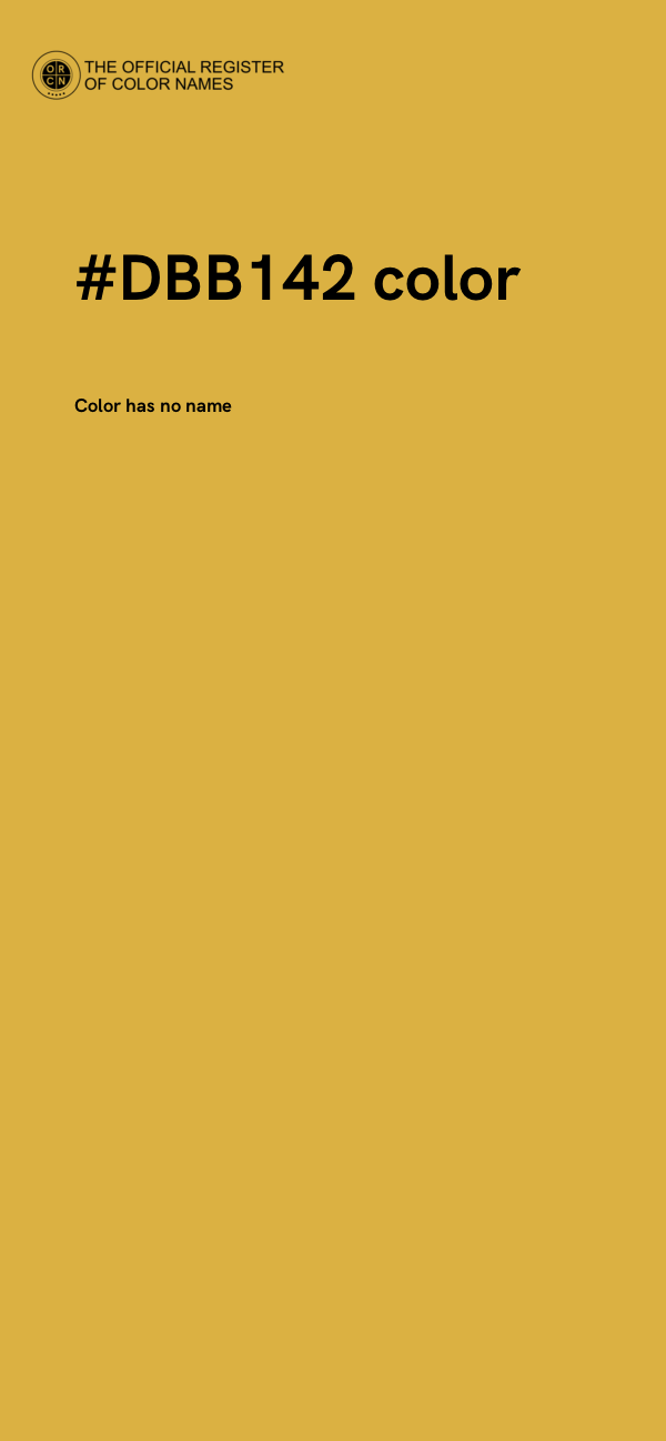 #DBB142 color image