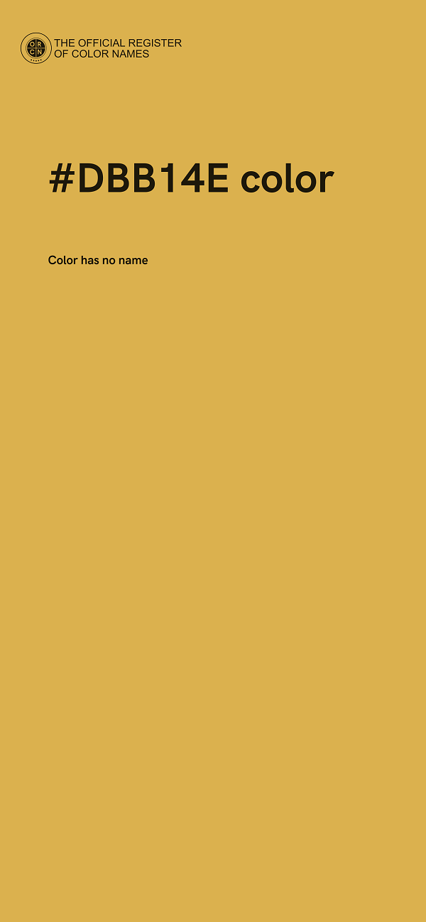 #DBB14E color image