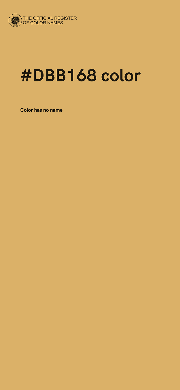 #DBB168 color image