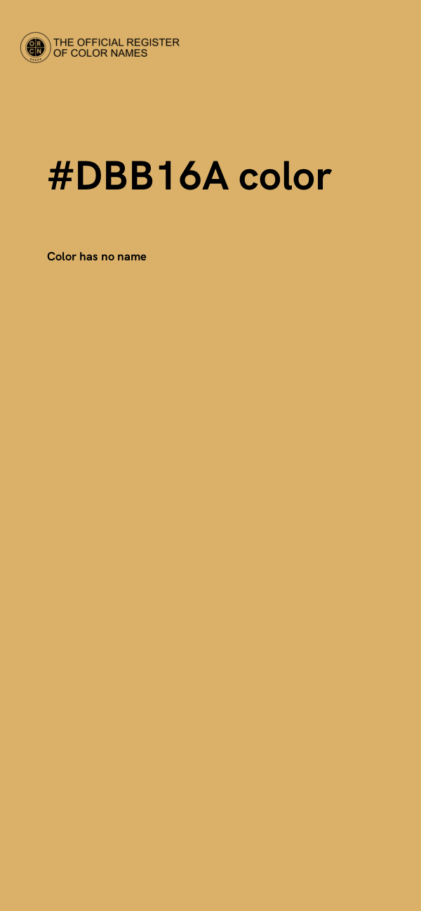 #DBB16A color image