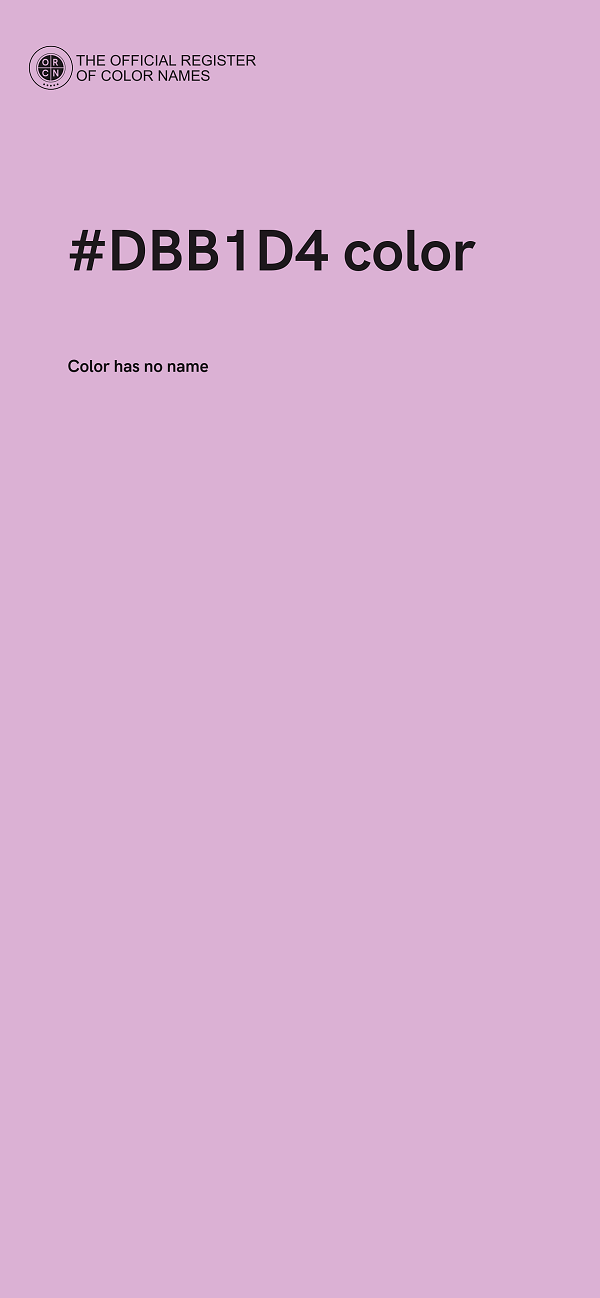 #DBB1D4 color image